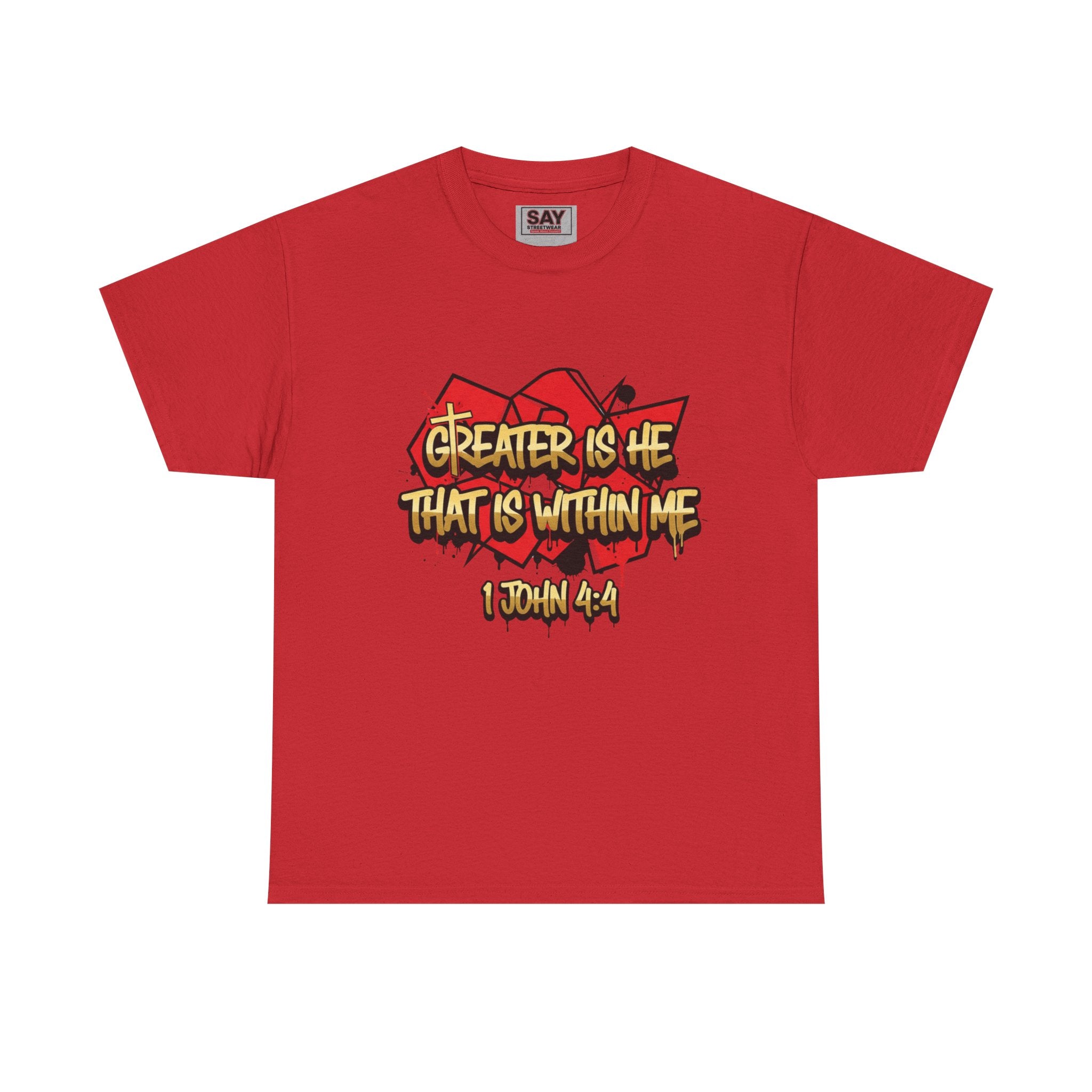 Greater Is...Short Sleeve T-Shirt