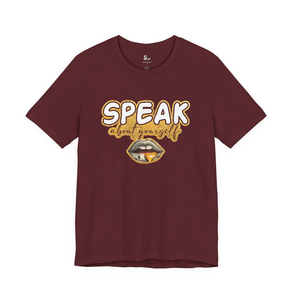 SAY Gold Graphic Short Sleeve T-shirt