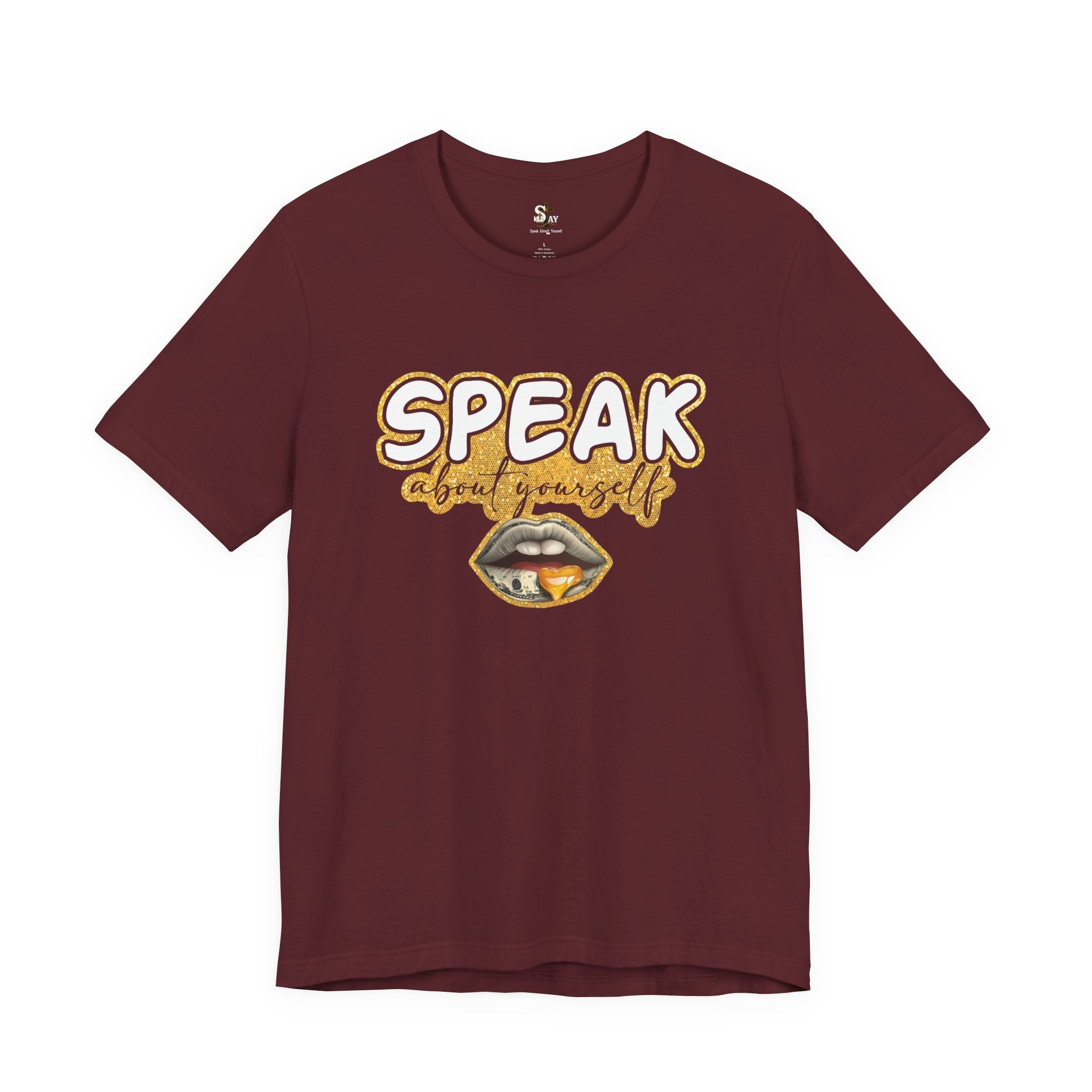 SAY Gold Graphic Short Sleeve T-shirt