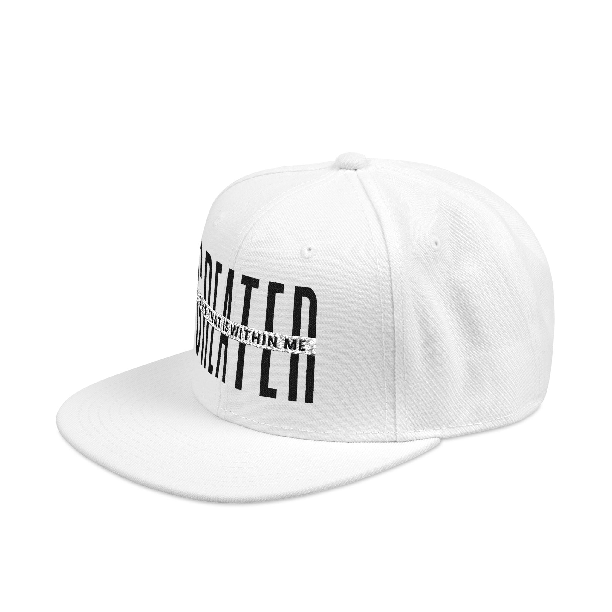 SAY Greater Is He Snapback Hat