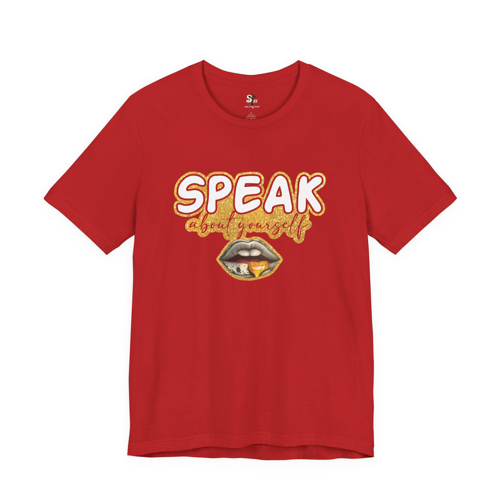 SAY Gold Graphic Short Sleeve T-shirt