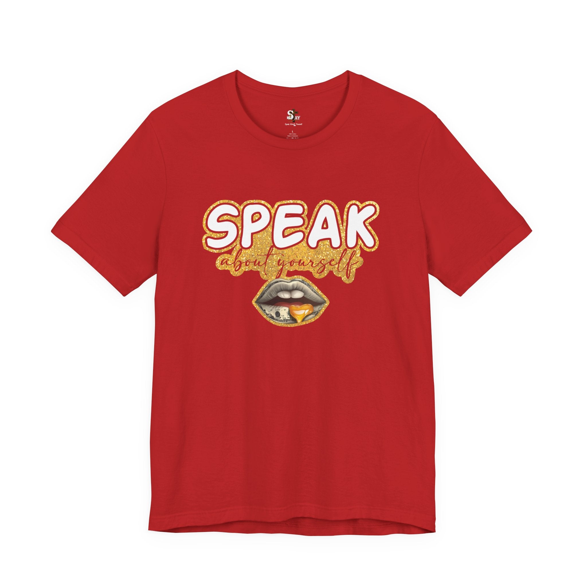 SAY Gold Graphic Short Sleeve T-shirt