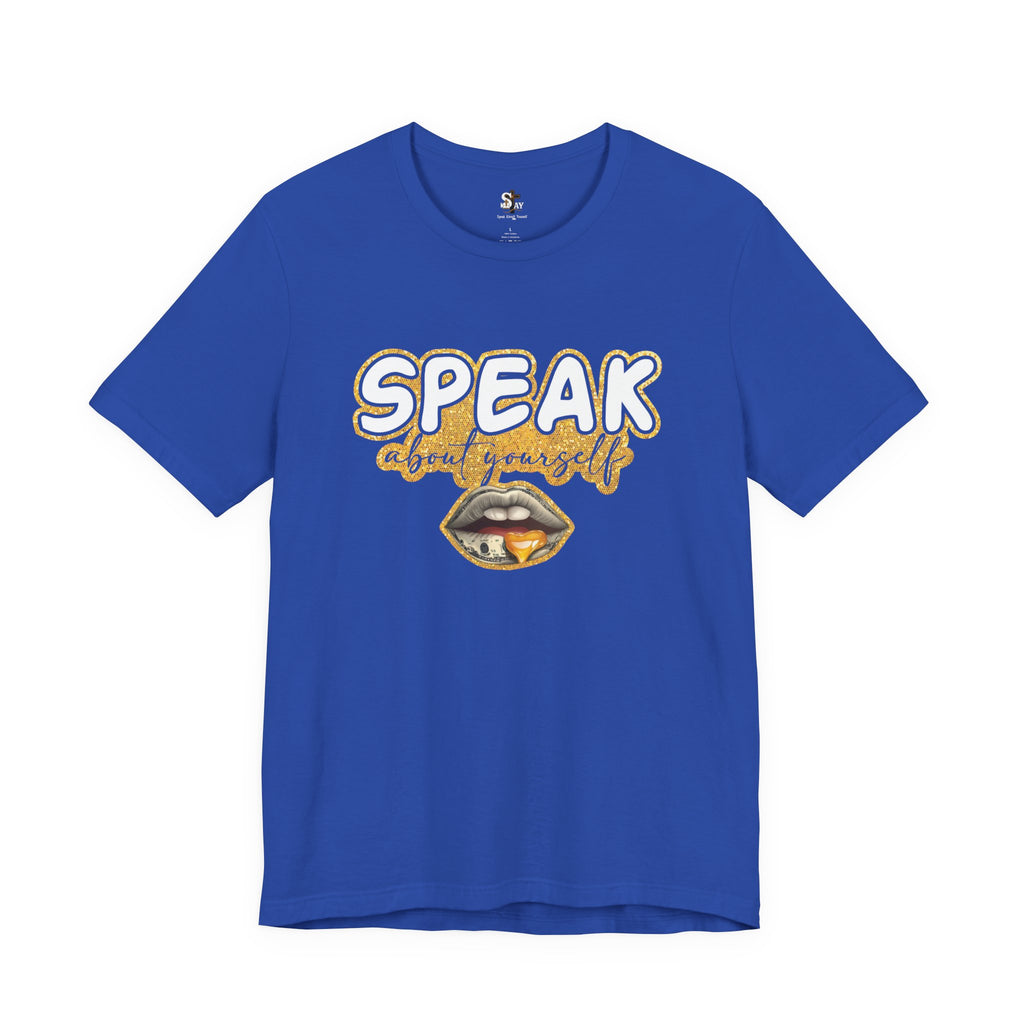 SAY Gold Graphic Short Sleeve T-shirt