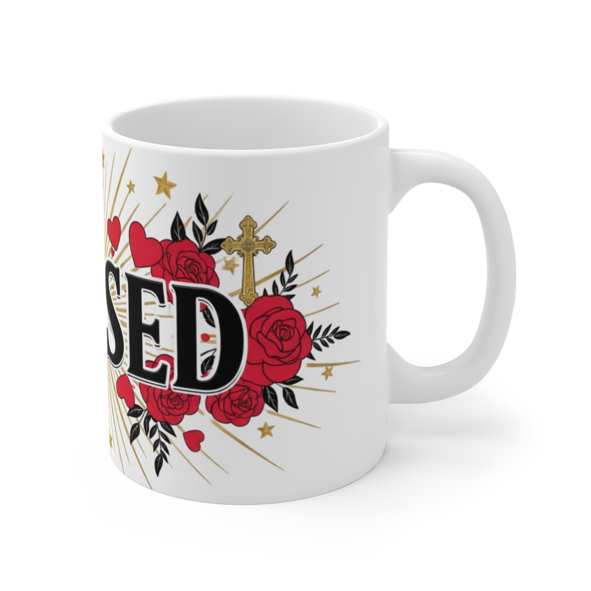 Blessed Floral Inspirational Mug