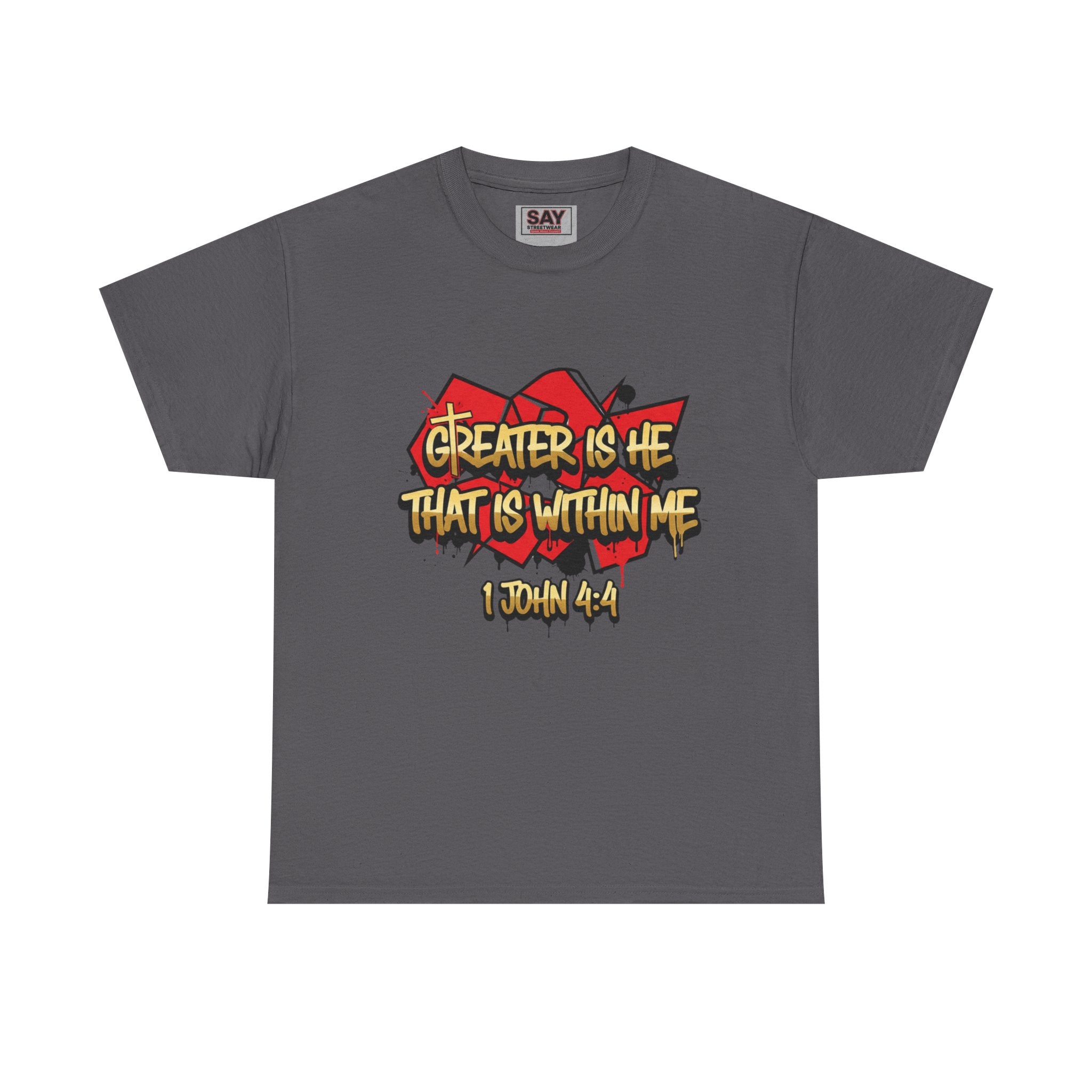 Greater Is...Short Sleeve T-Shirt