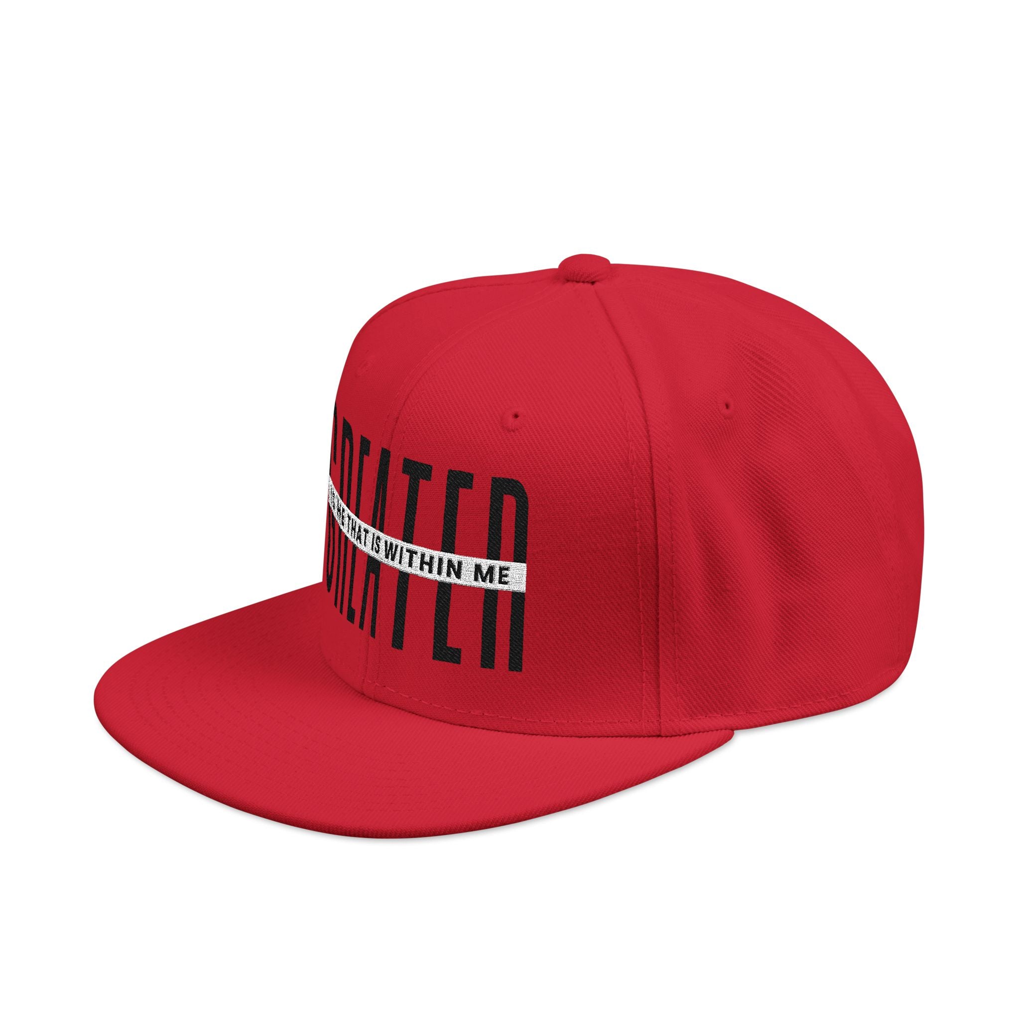 SAY Greater Is He Snapback Hat
