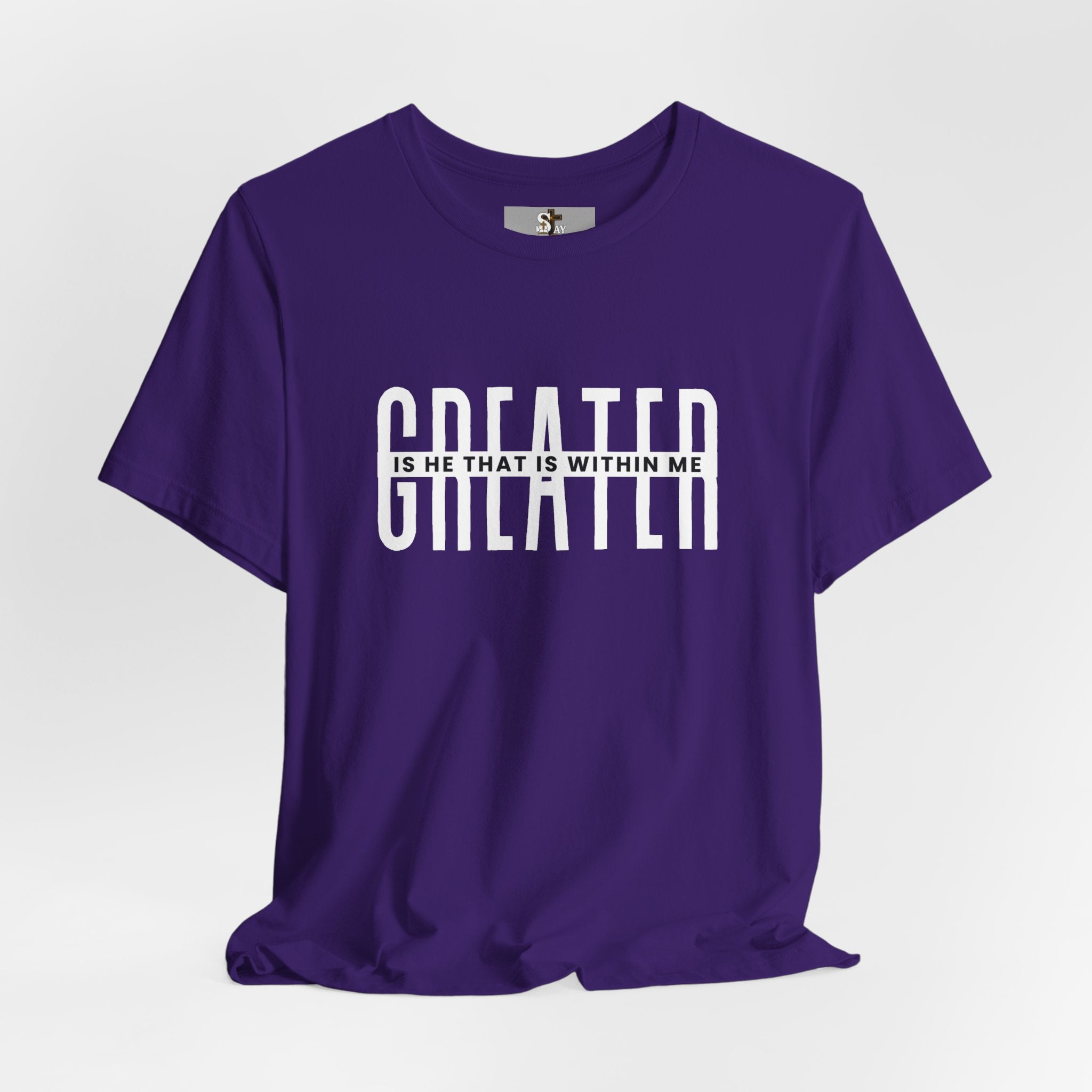 Greater Is He Short Sleeve T-Shirt