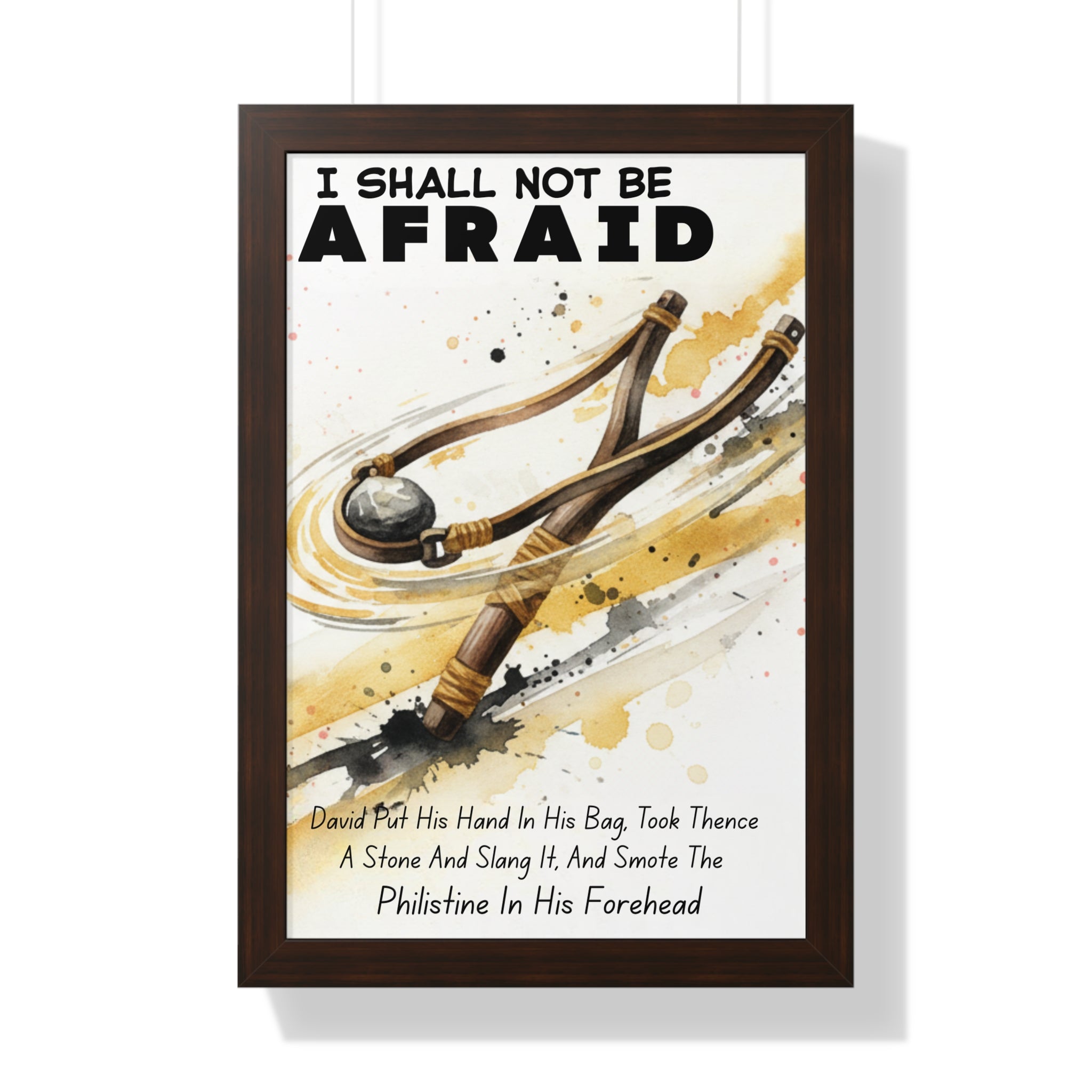 I Shall Not....Wall Art