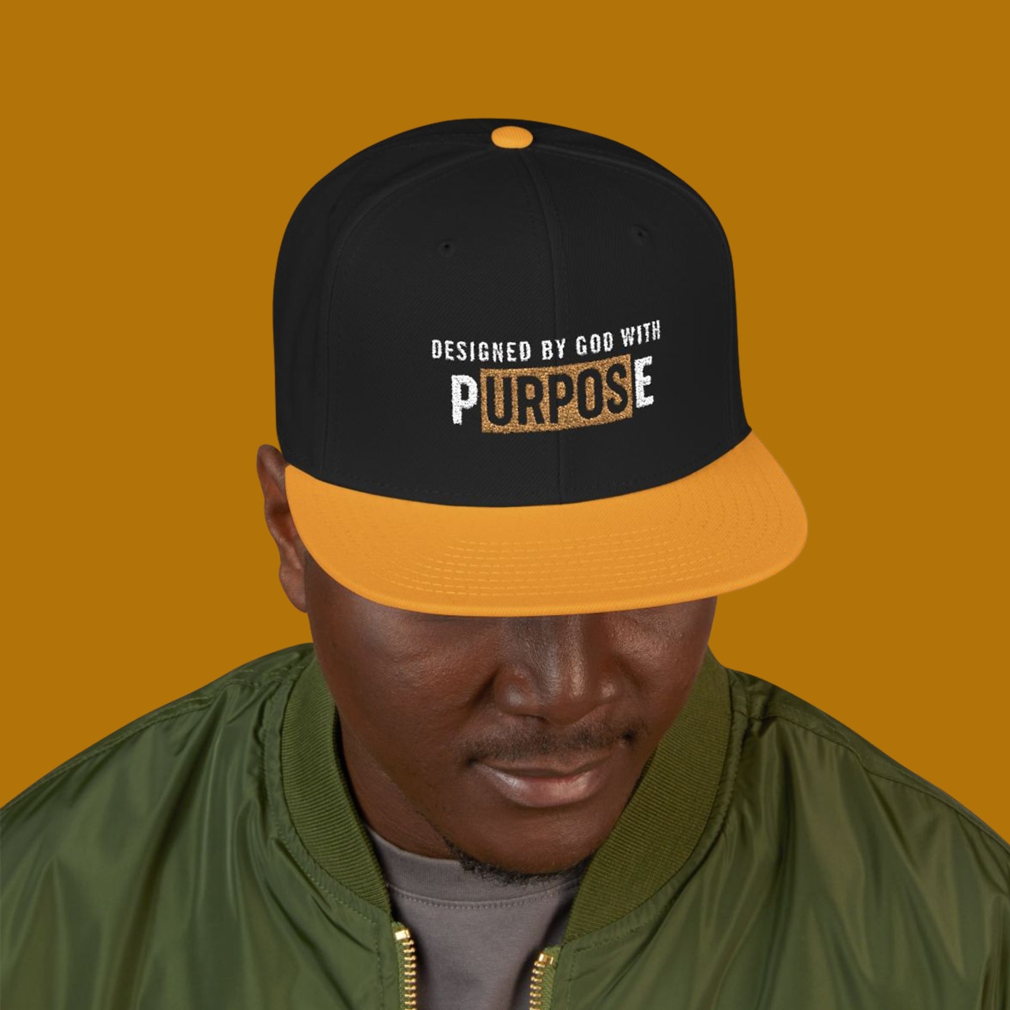 Designed By God Snapback Hat