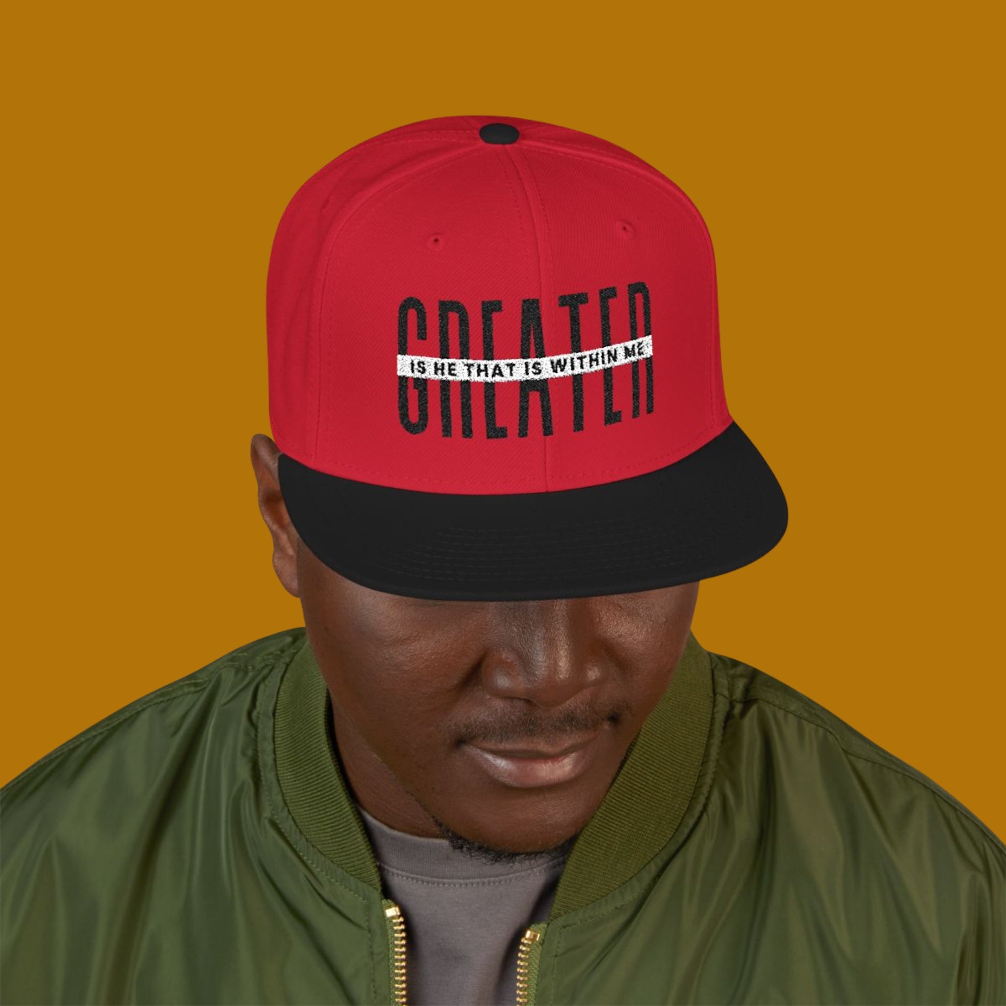 SAY Greater Is He Snapback Hat