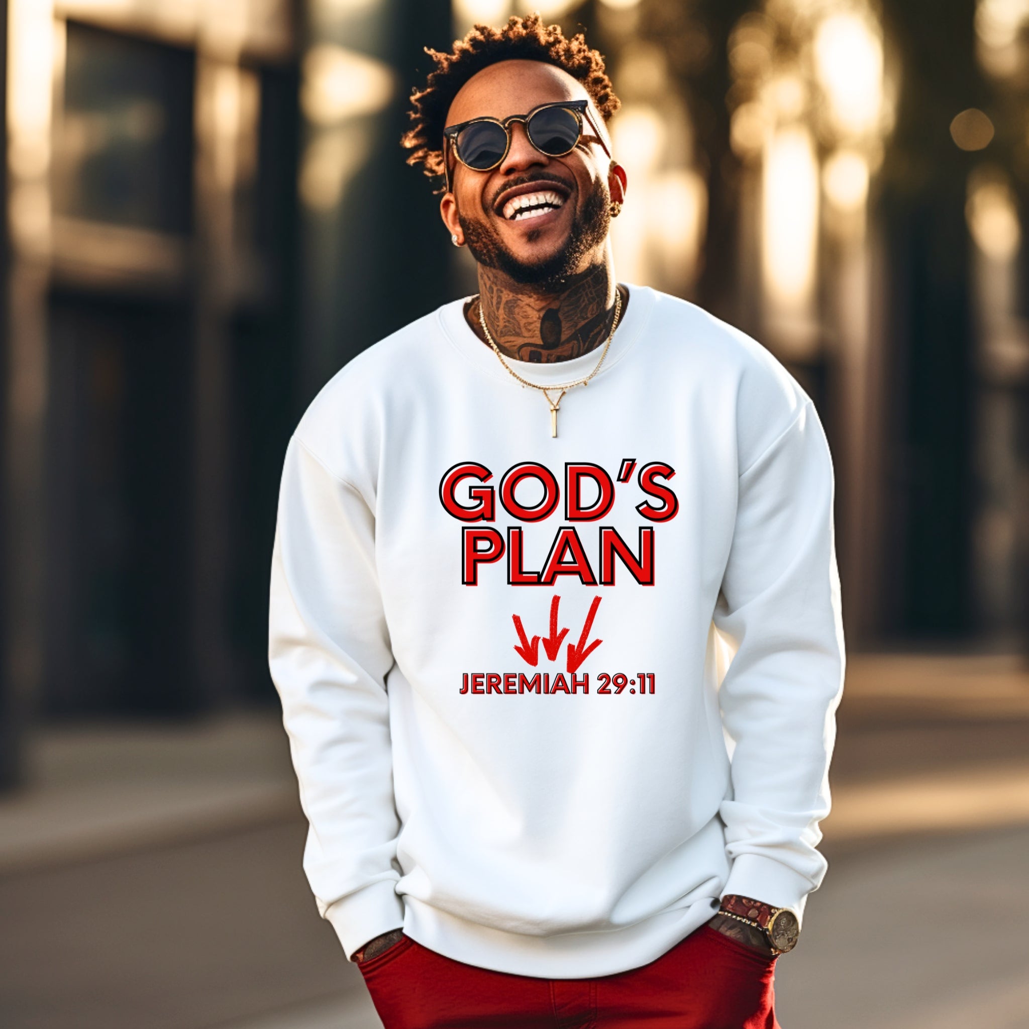 God's Plan Scripture Sweatshirt