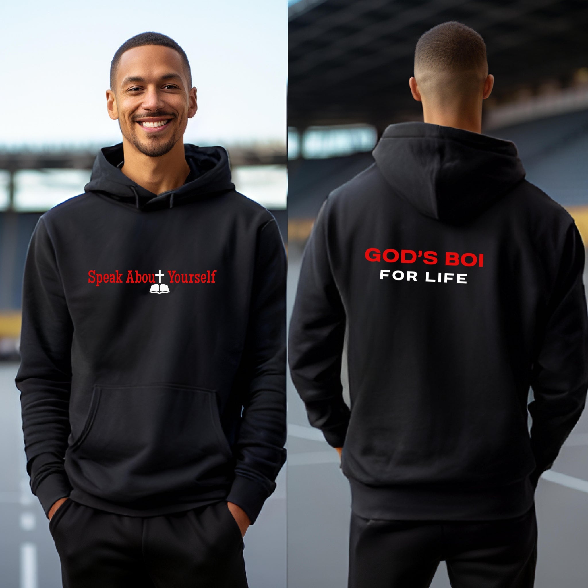 SAY God's Boi...Pullover Hoodie