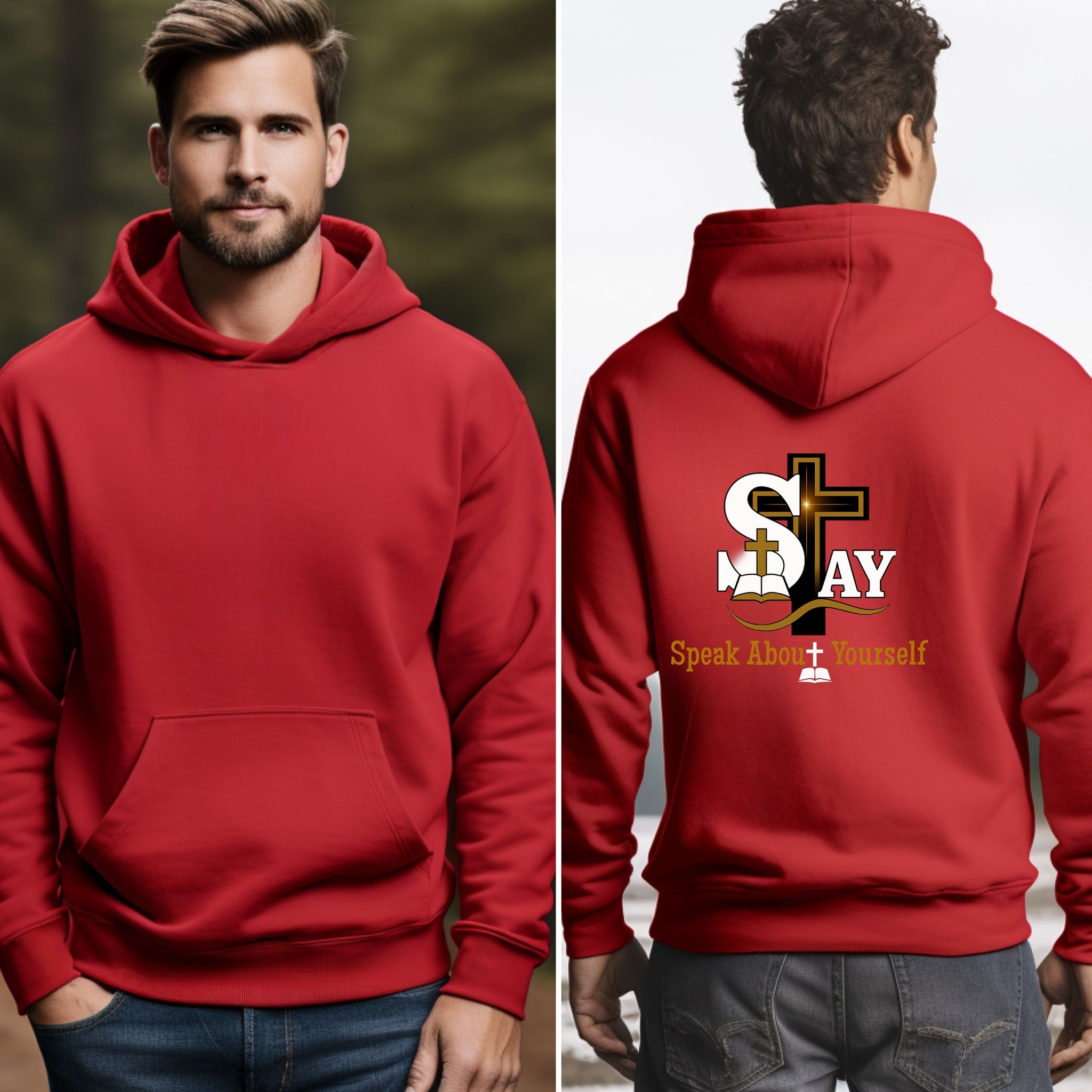 SAY Cross Pullover Hoodie