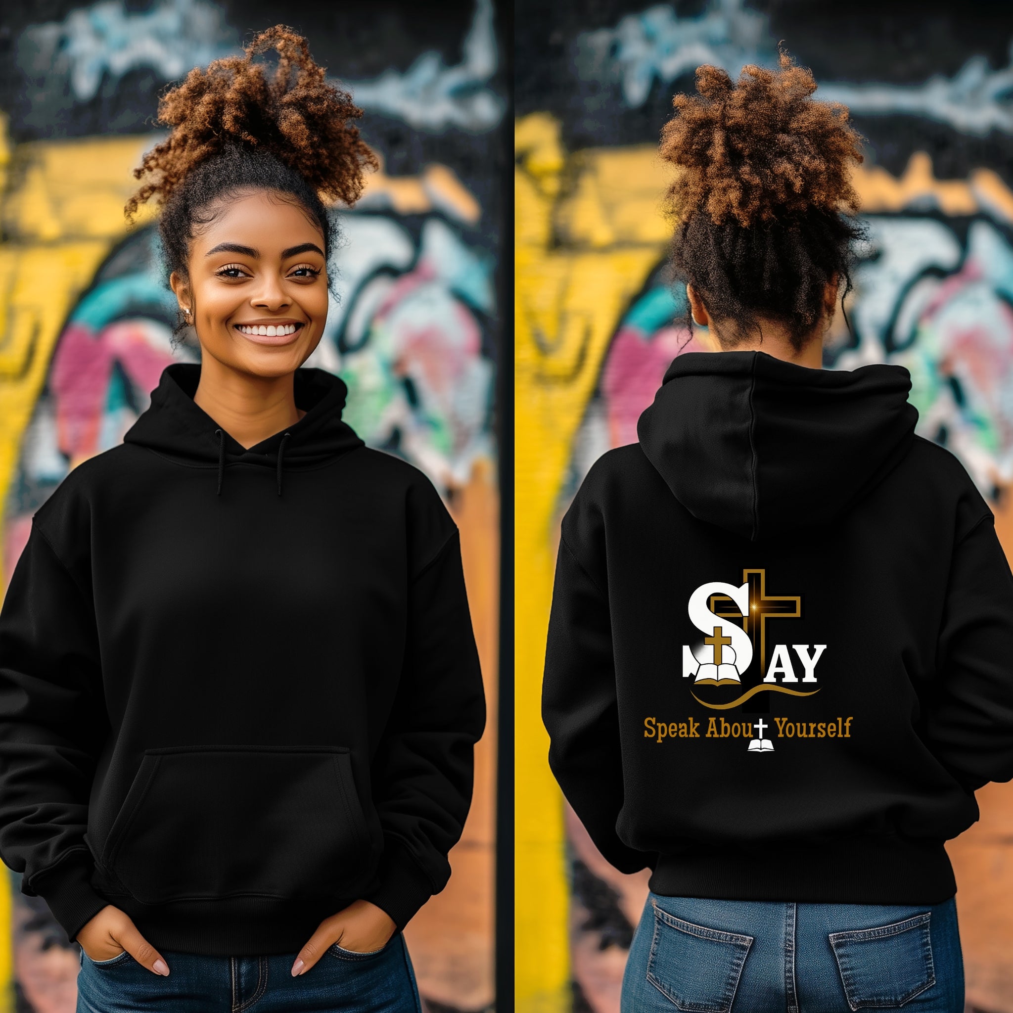 SAY Logo Pullover Hoodie