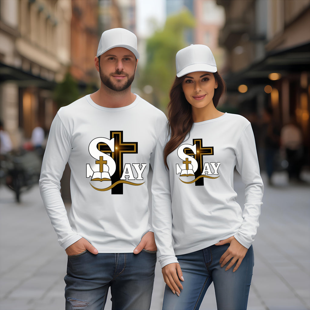 SAY Cross Long Sleeve Tee