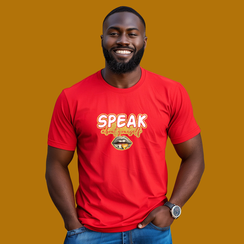 SAY Gold Graphic Short Sleeve T-shirt