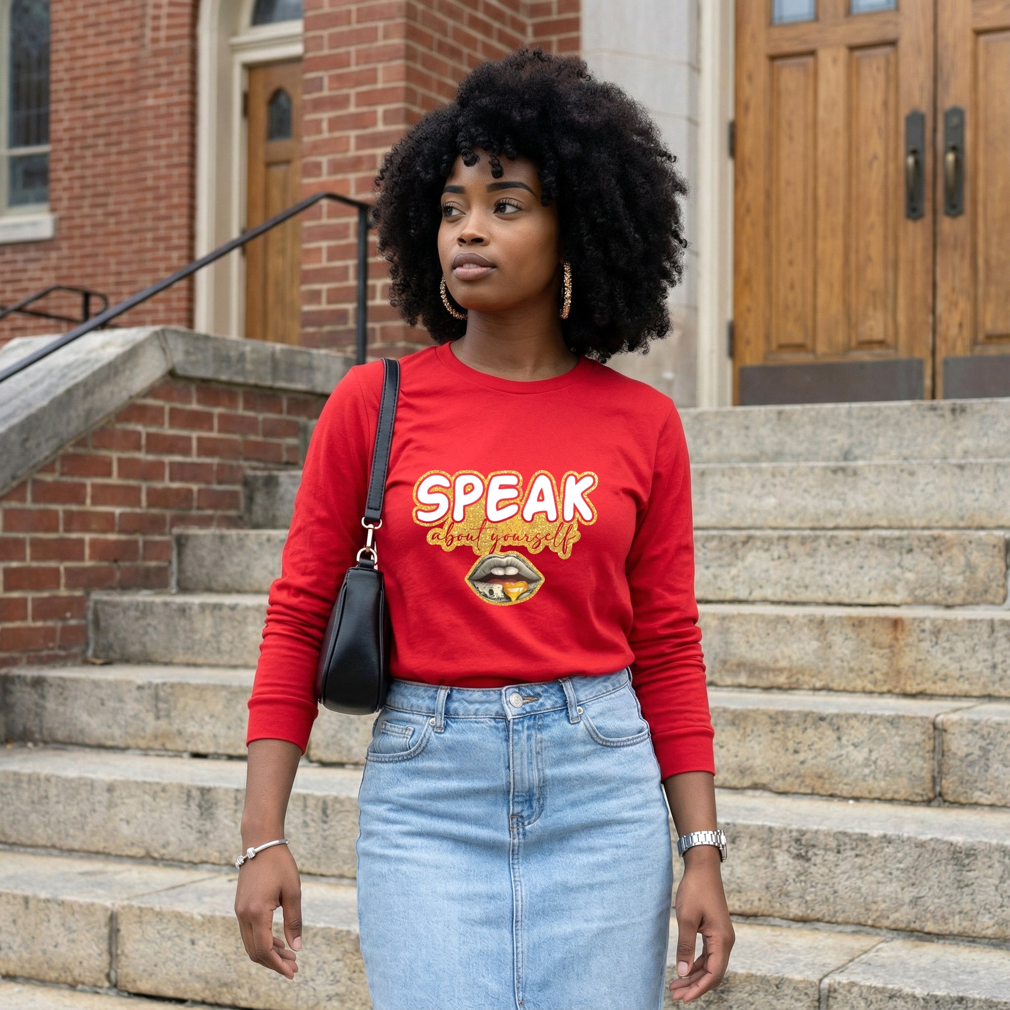 SAY Cross Long Sleeve Tee