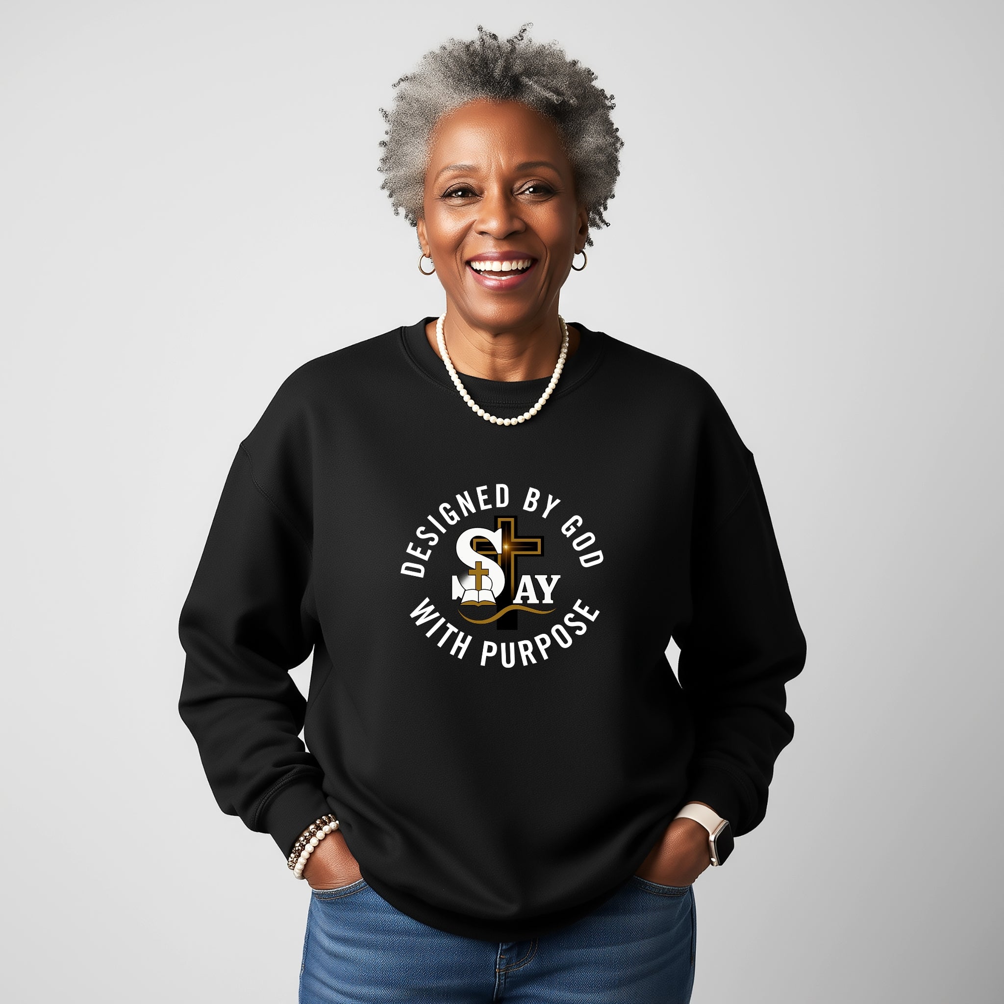 Designed by God SAY Logo Sweatshirt