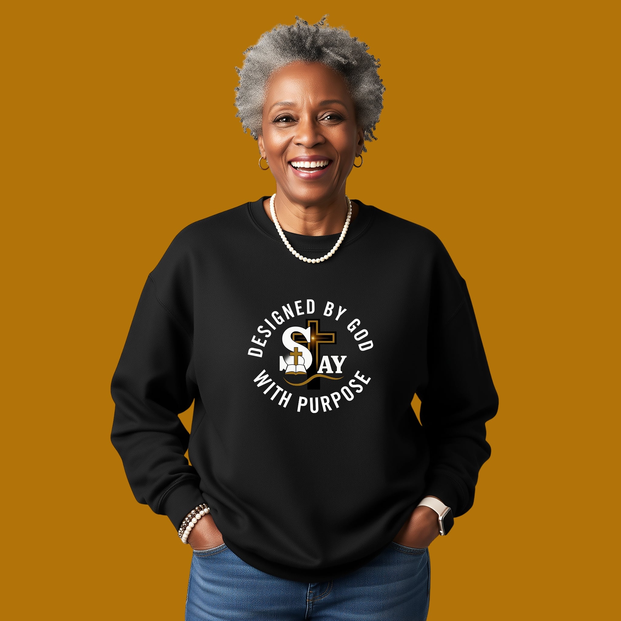 Designed by God SAY Logo Sweatshirt