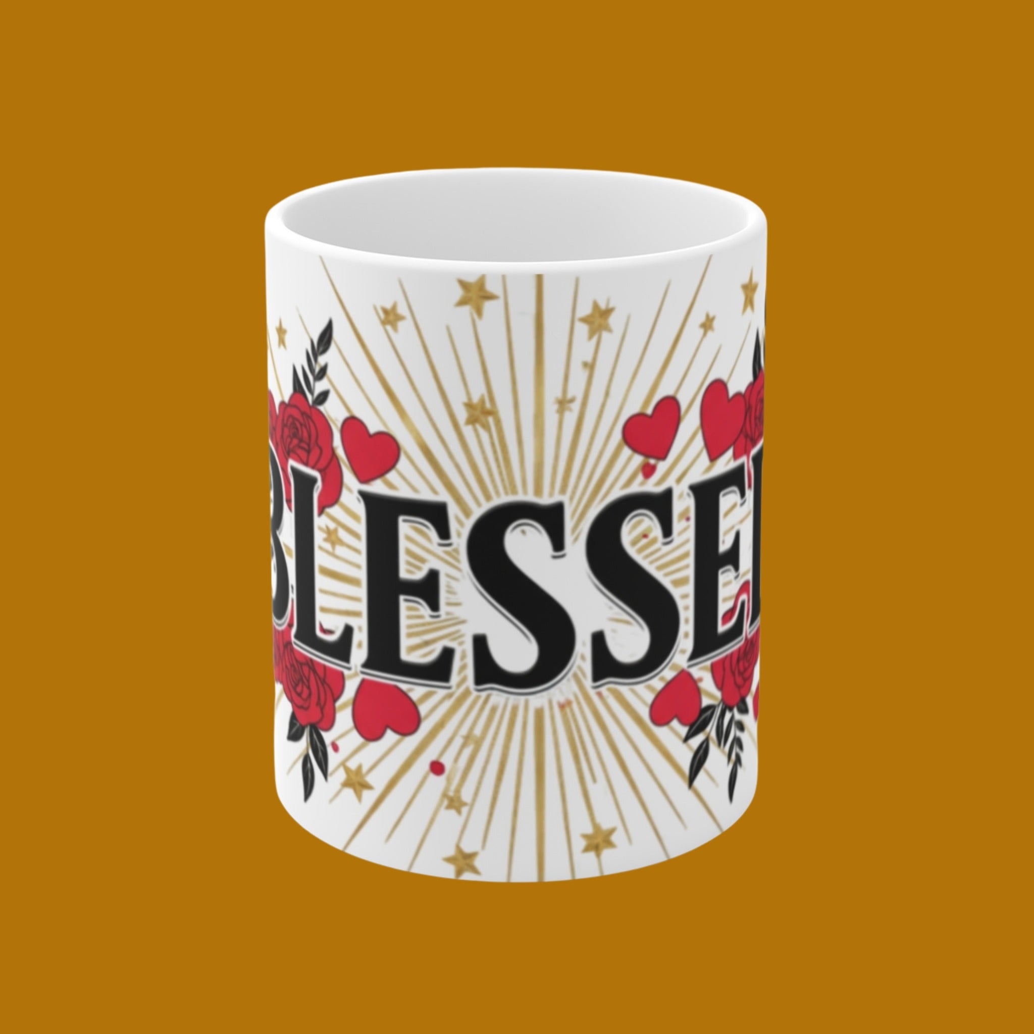 Blessed Floral Inspirational Mug
