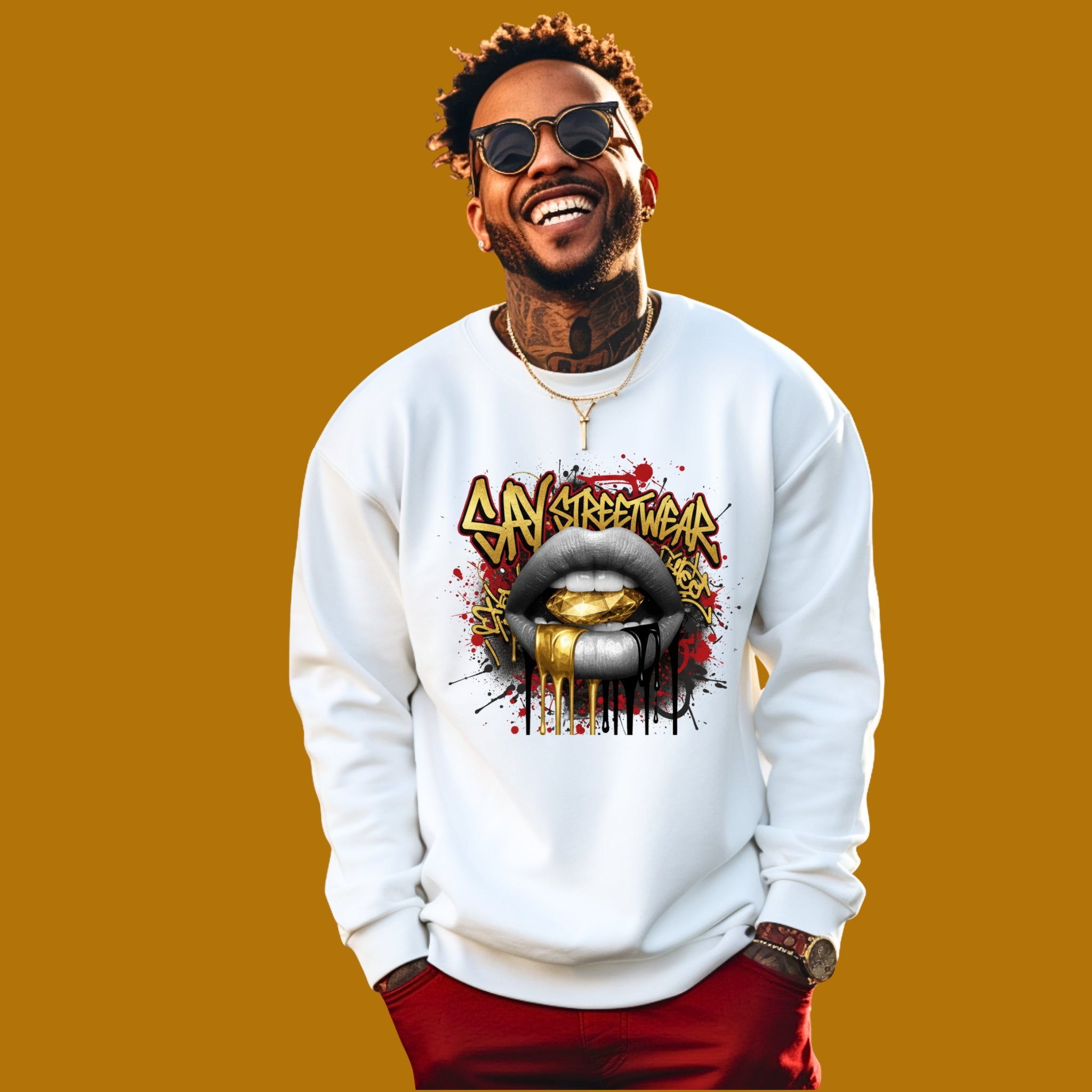 SAY Streetwear Lip Sweatshirt
