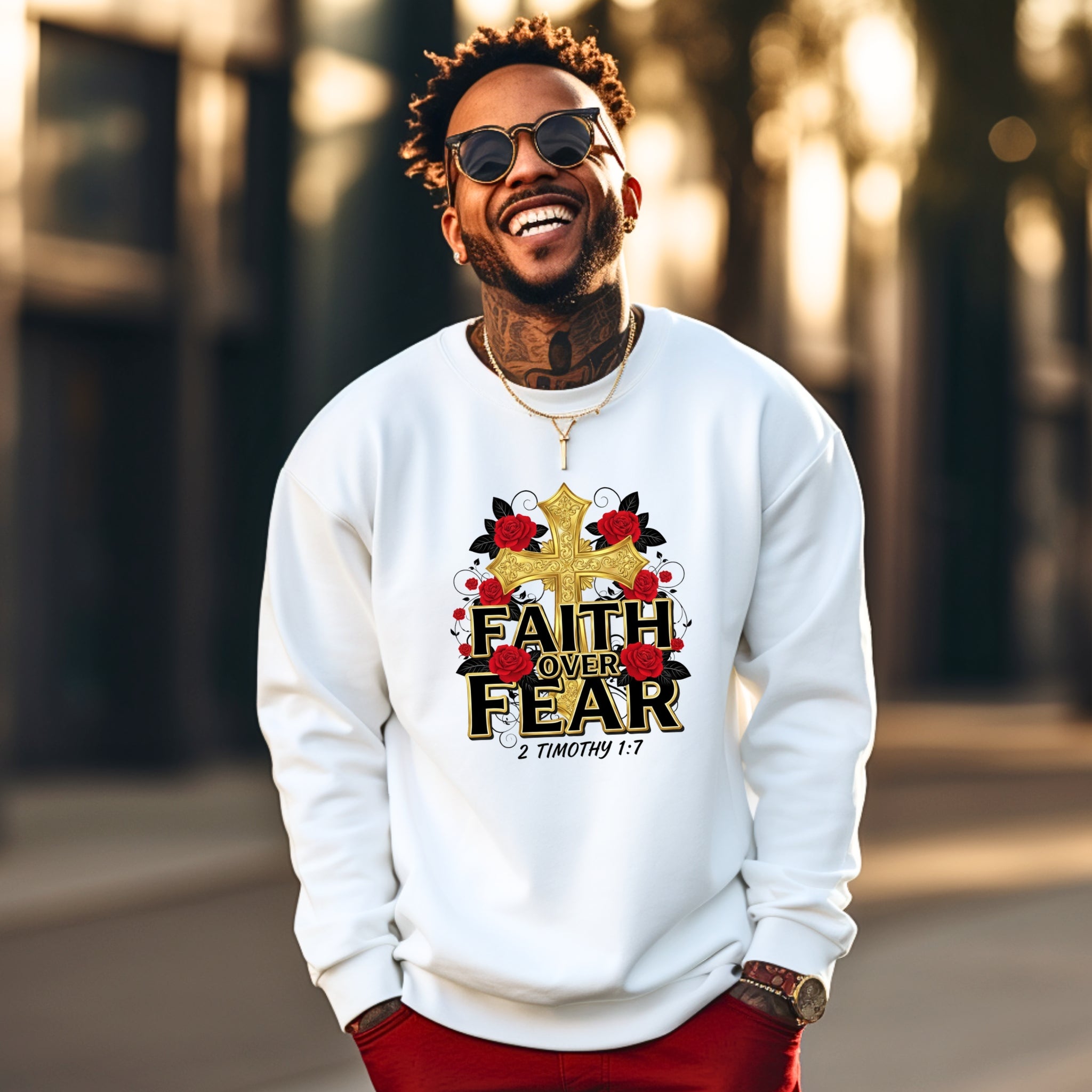 Faith Over..Crewneck Sweatshirt