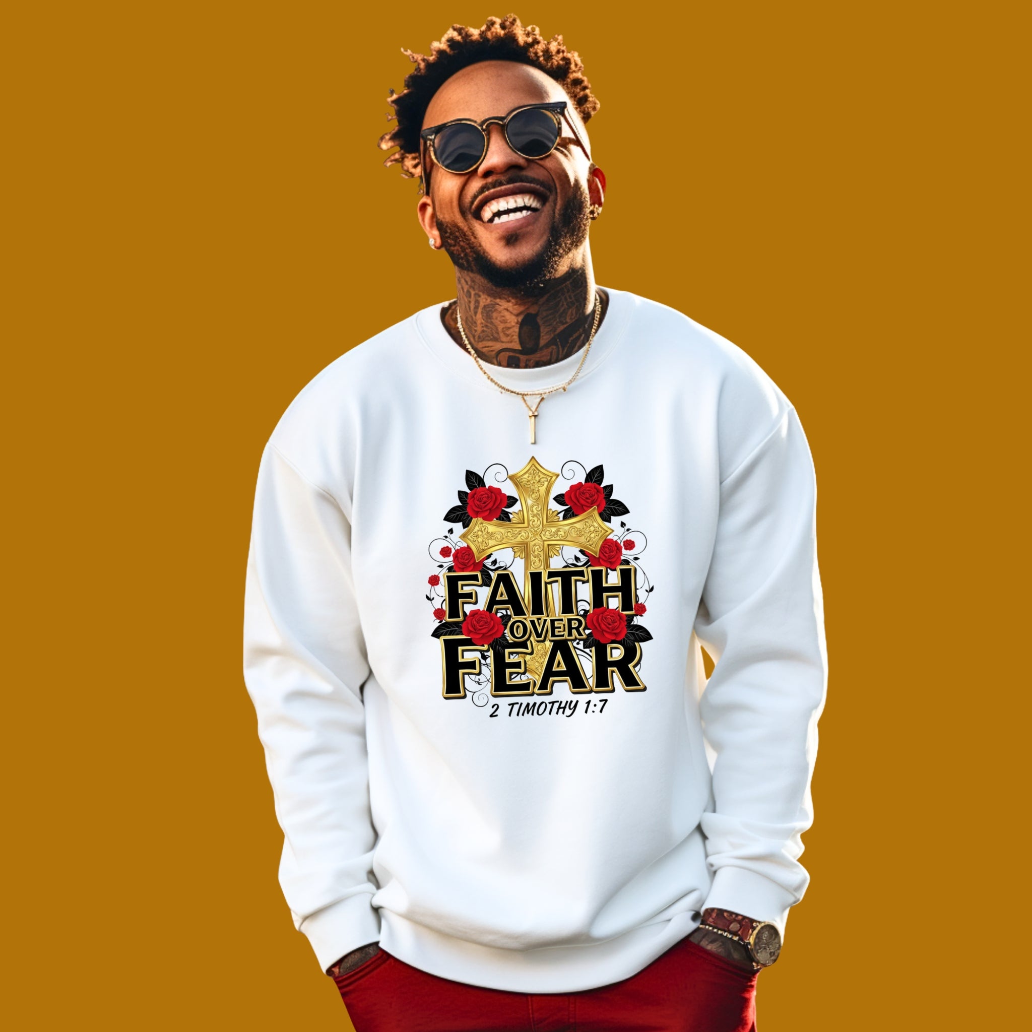 Faith Over..Crewneck Sweatshirt