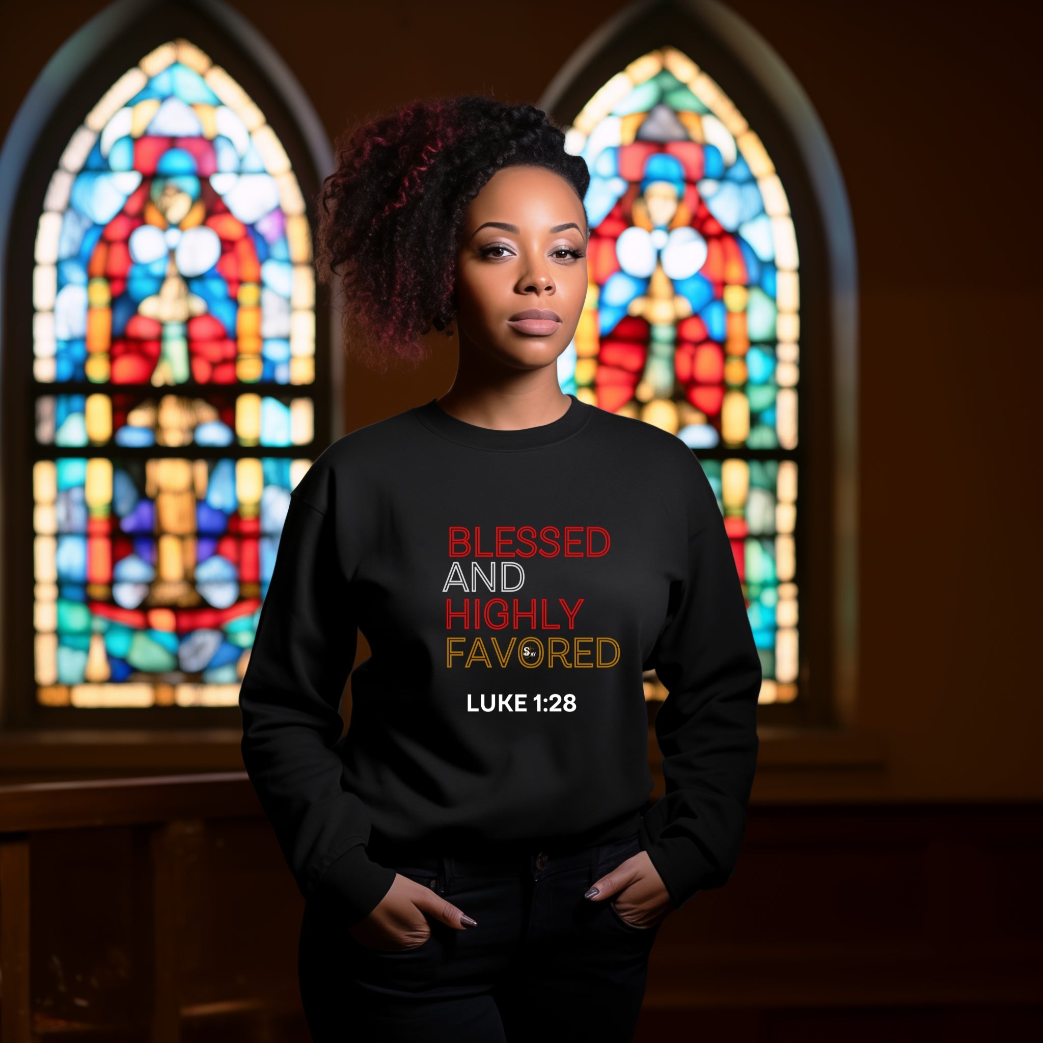 Blessed & Highly Favored Sweatshirt