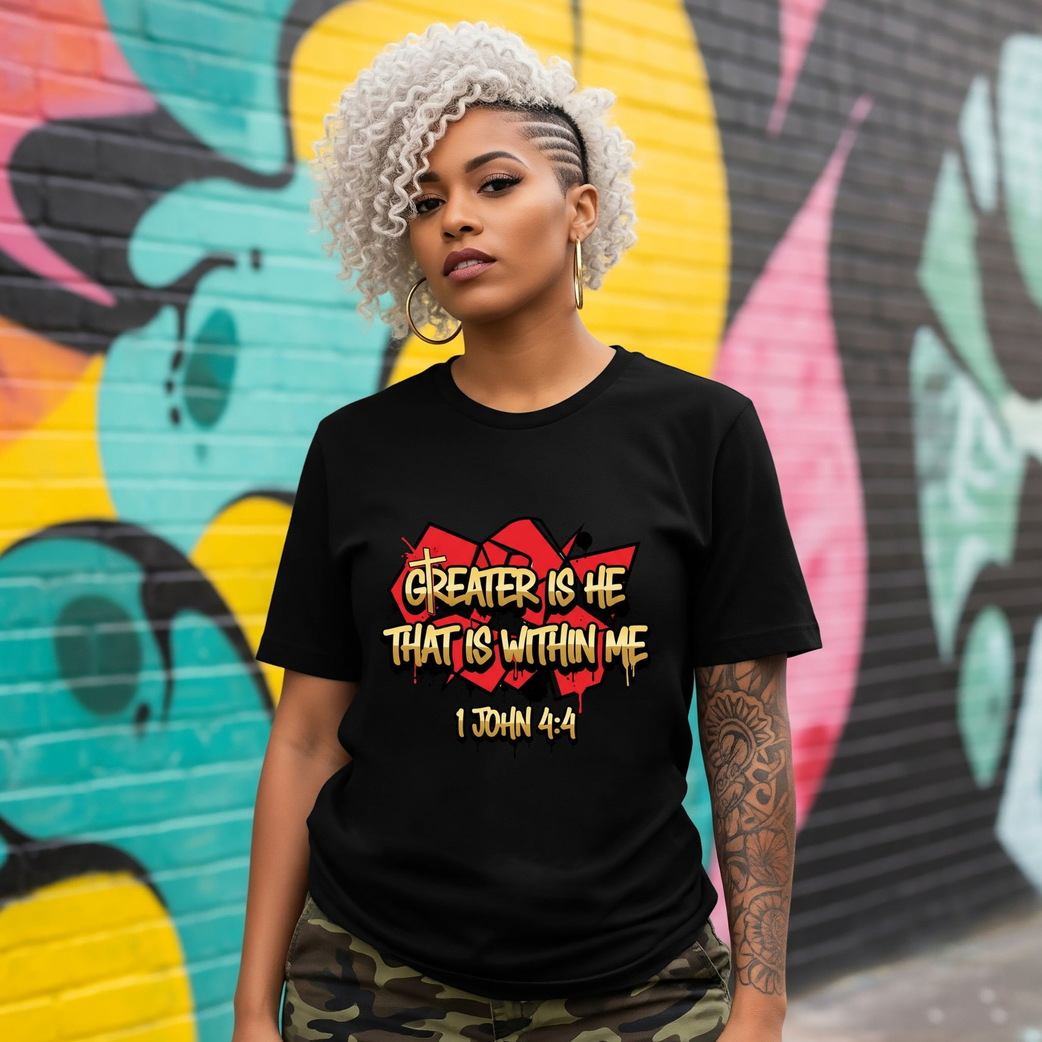 Greater Is...Short Sleeve T-Shirt