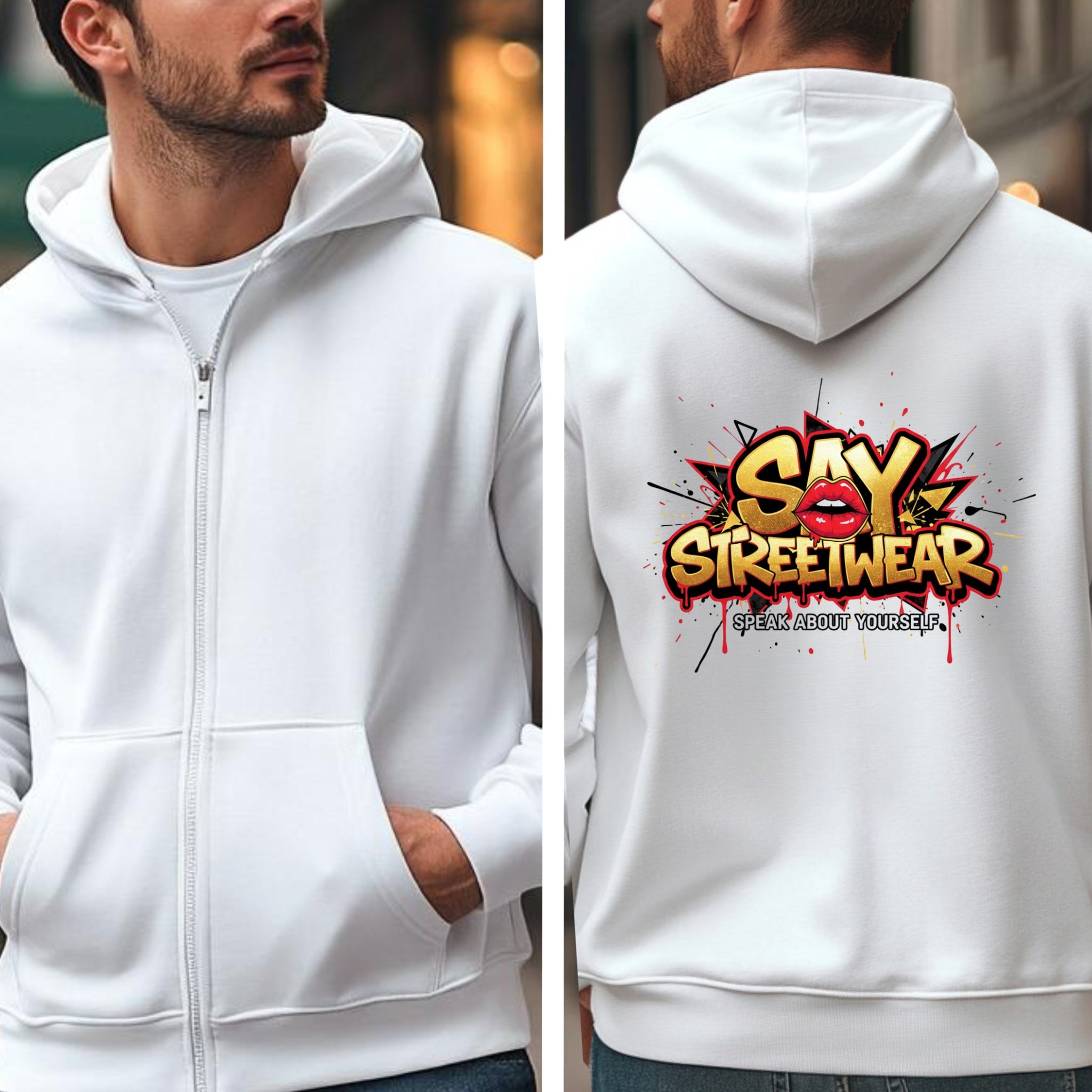 SAY Streetwear Graphic Hoodie