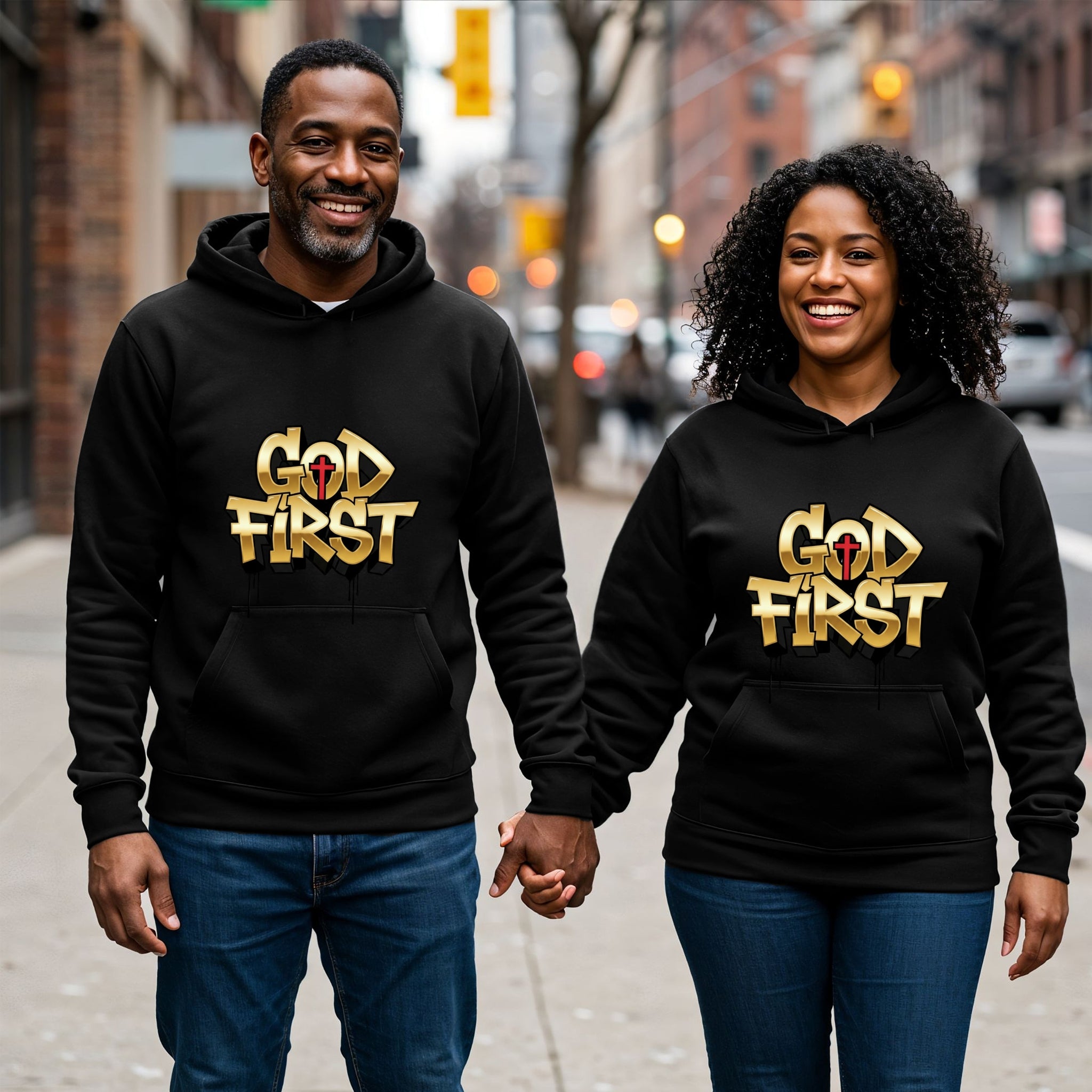 God First Graphic Hoodie