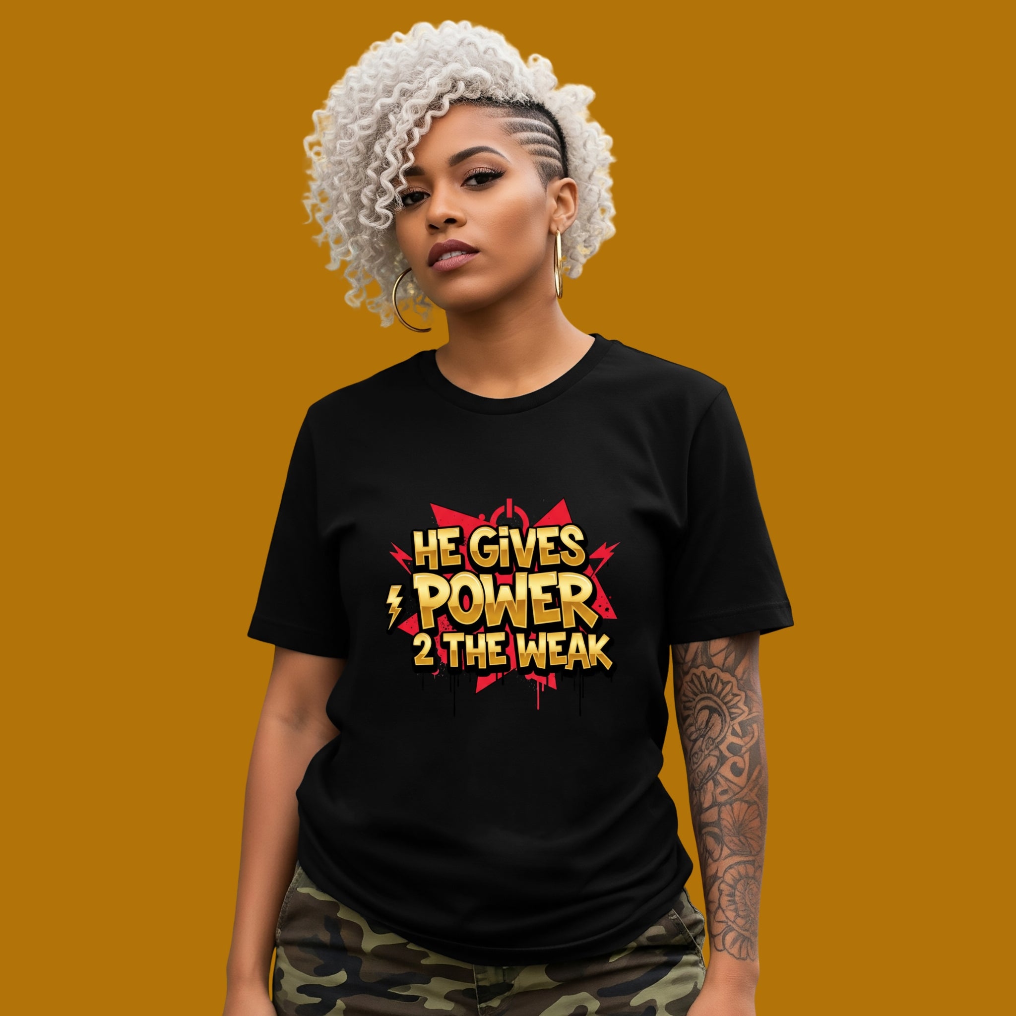 He Gives Power 2..Short Sleeve Tee
