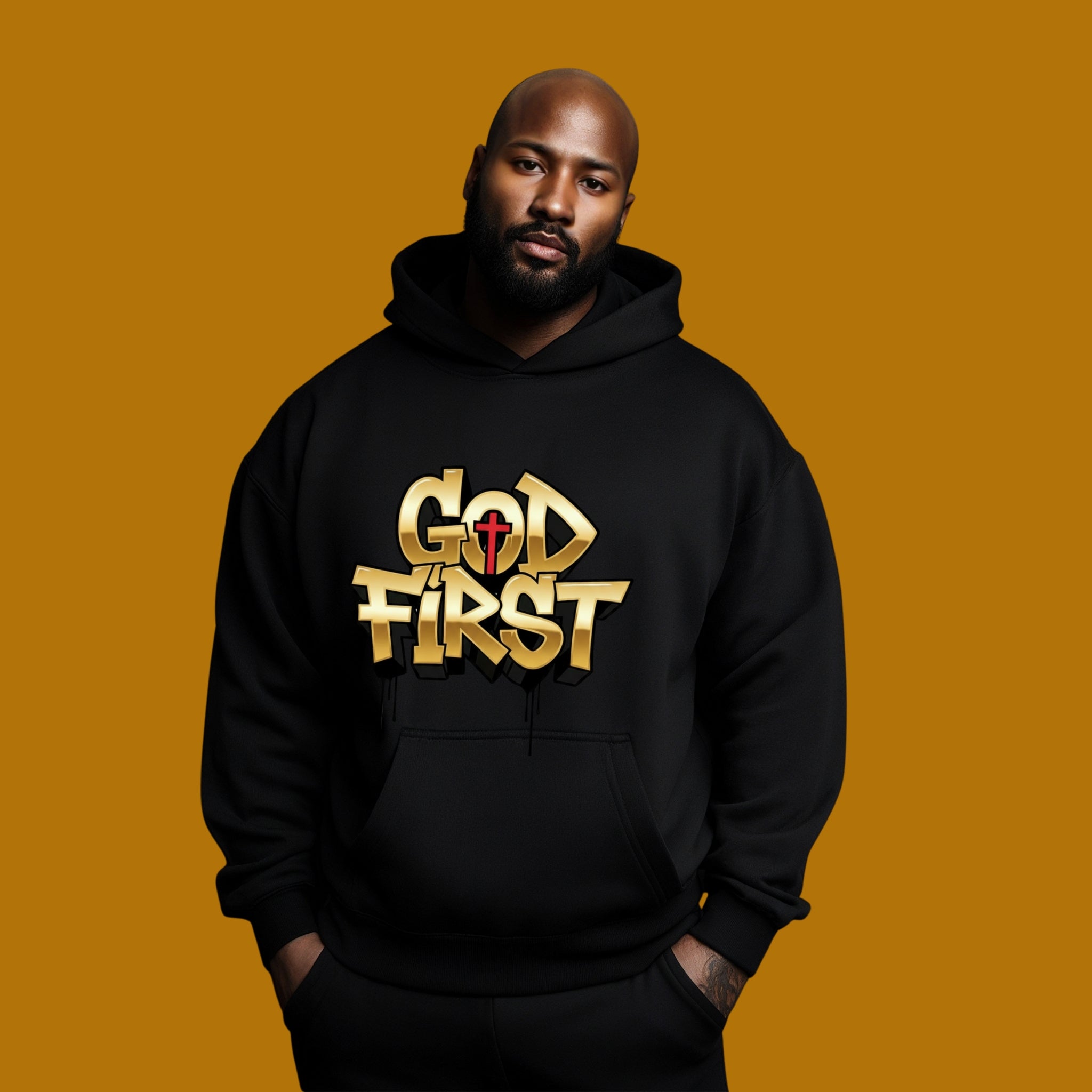 God First Graphic Hoodie