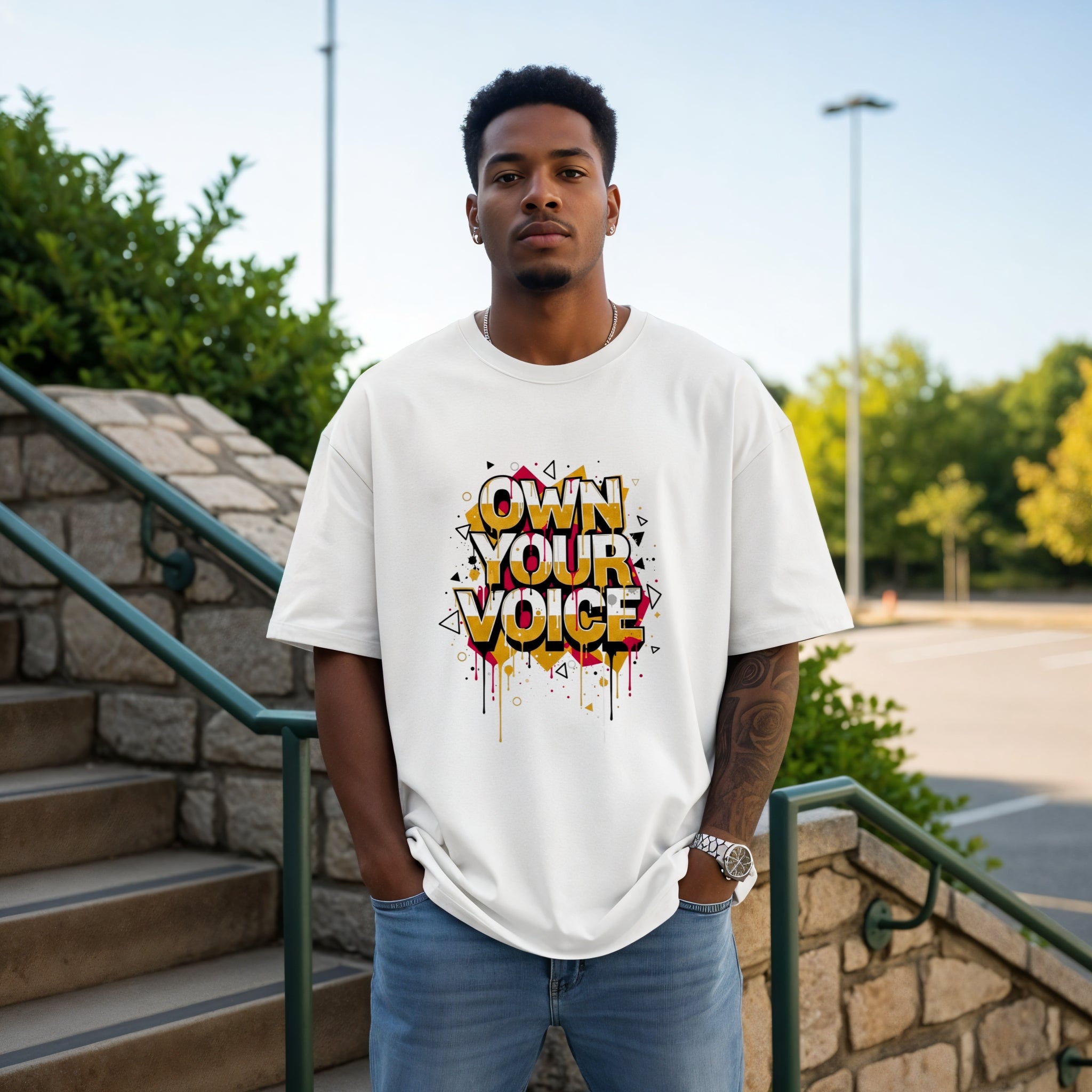 Own Your Voice Graffiti T-Shirt