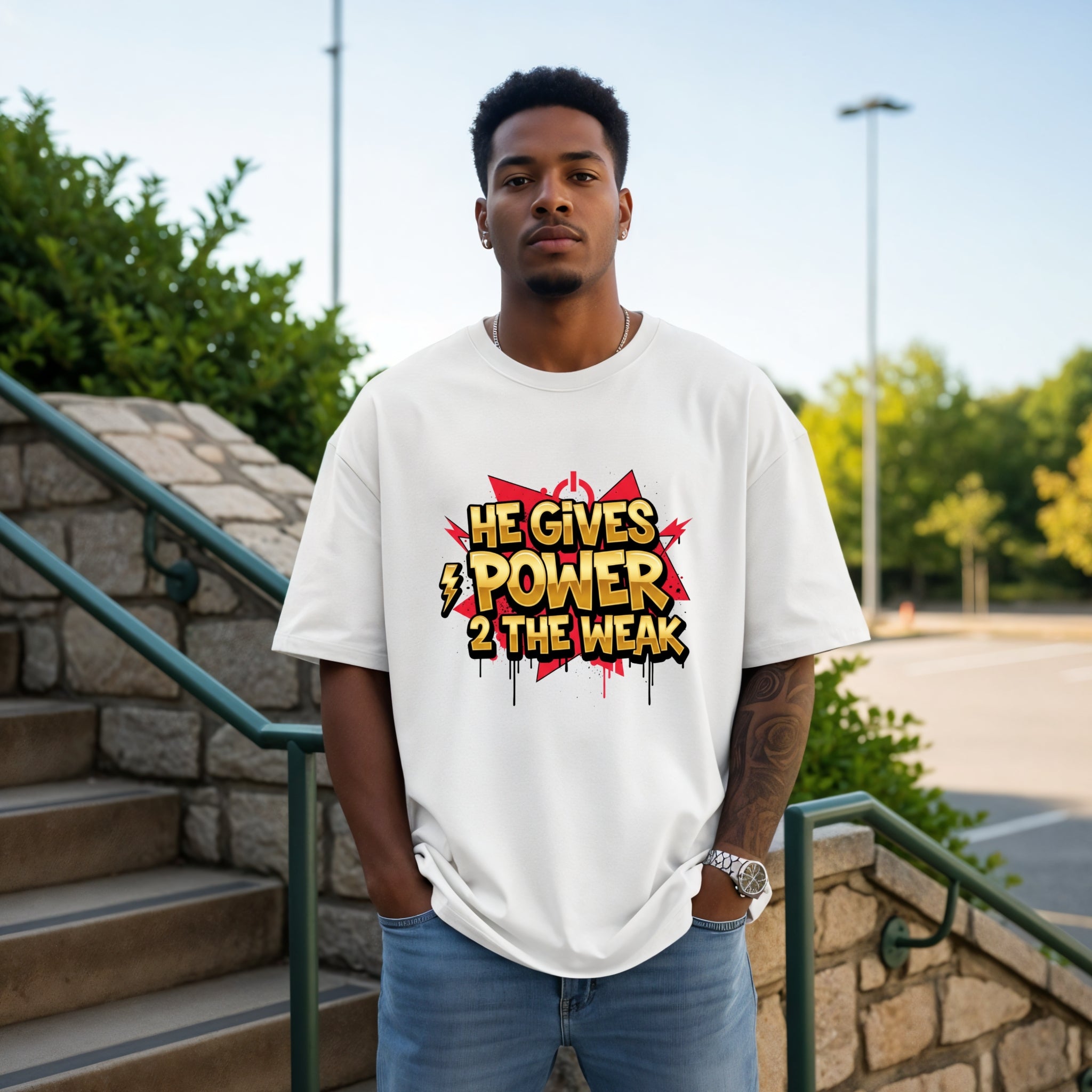 He Gives Power 2..Short Sleeve Tee