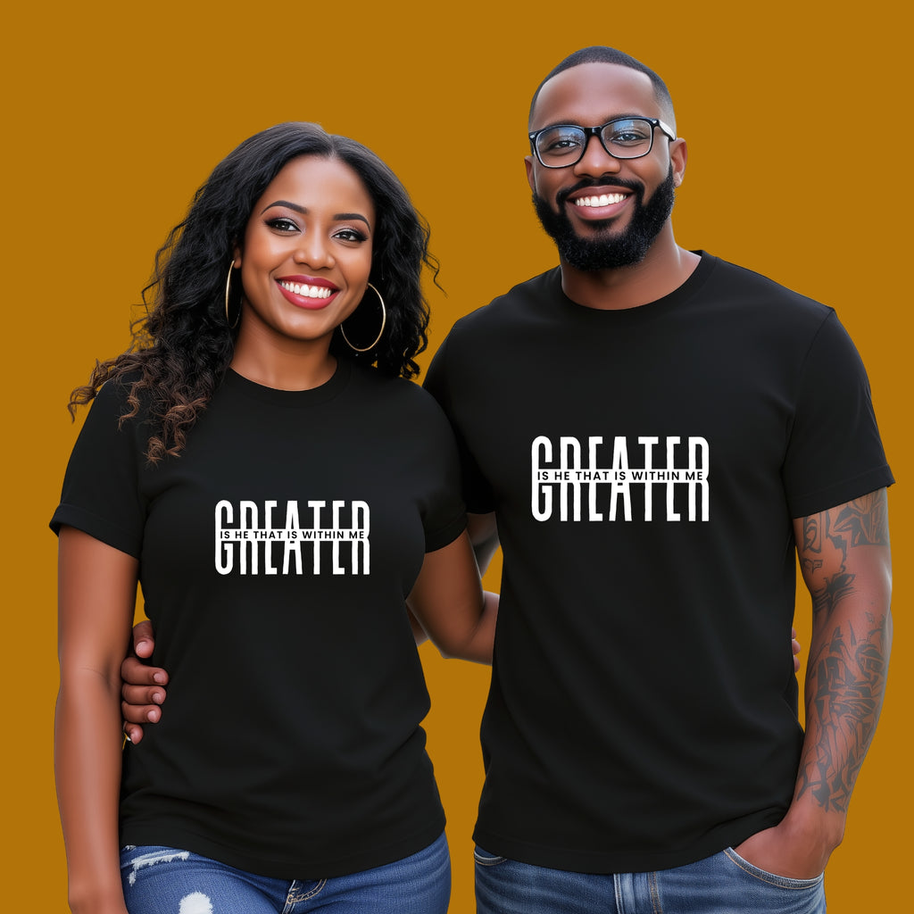 Greater Is He Short Sleeve Tee