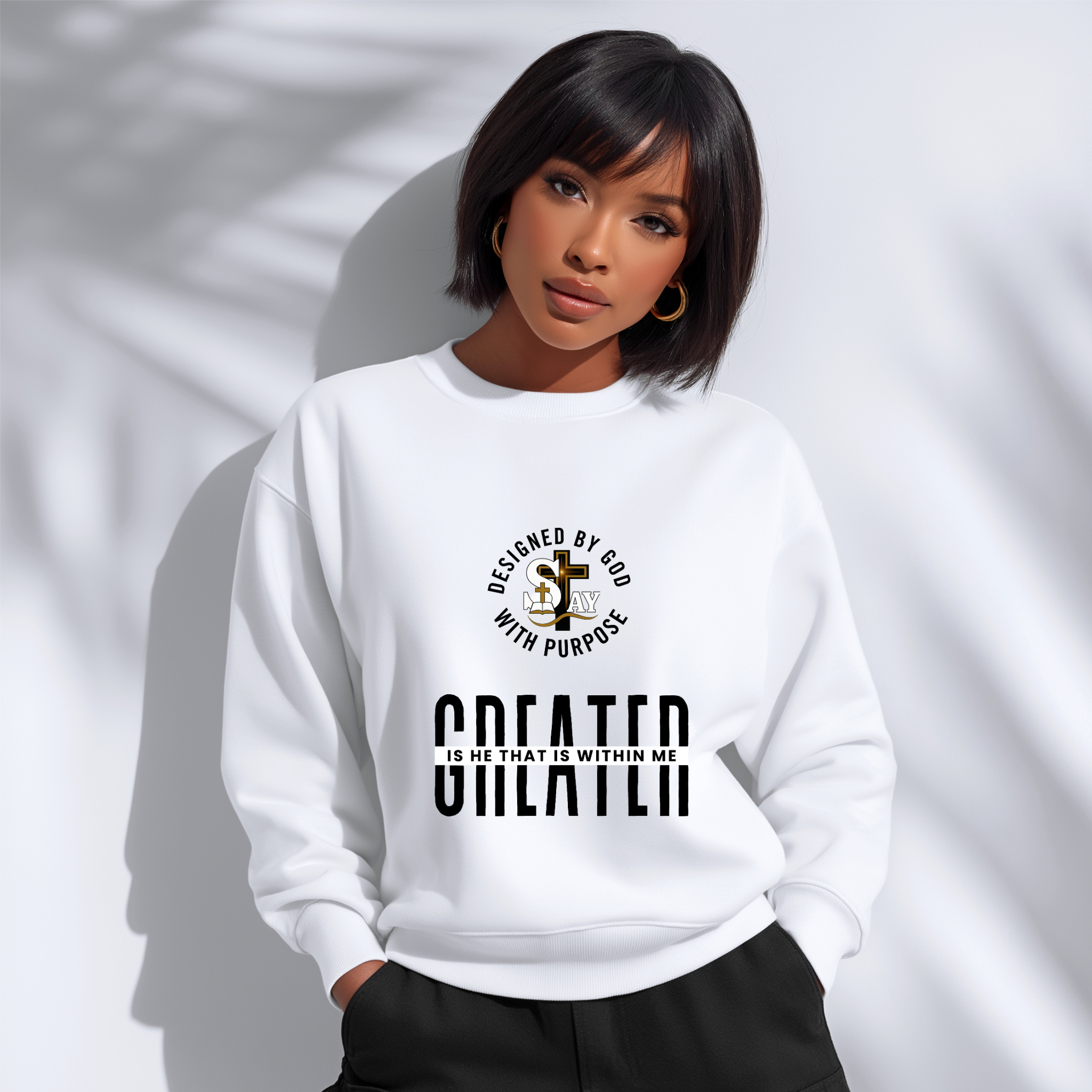 Greater Is He That Is Within Me Sweatshirt